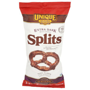 Unique Pretzels Extra Dark Splits 11oz 12ct